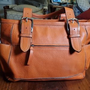 Cole Haan stamped lather bag